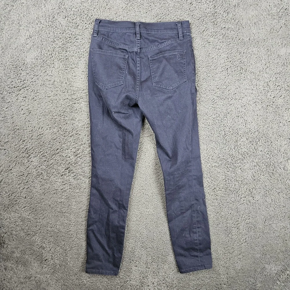 Tory Burch Super Skinny Ankle Hi Rise Pants Women 24 Blue‎ Dark Wash Jeans